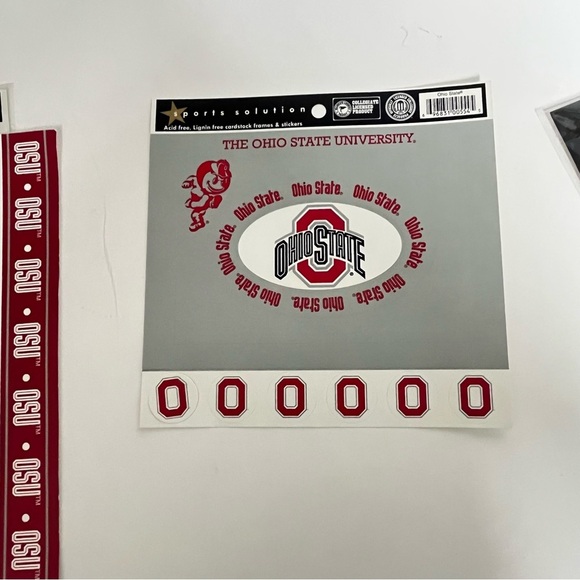 ohio state buckeyes college stickers scrapbook crafts osu ohio state university - Picture 5 of 9